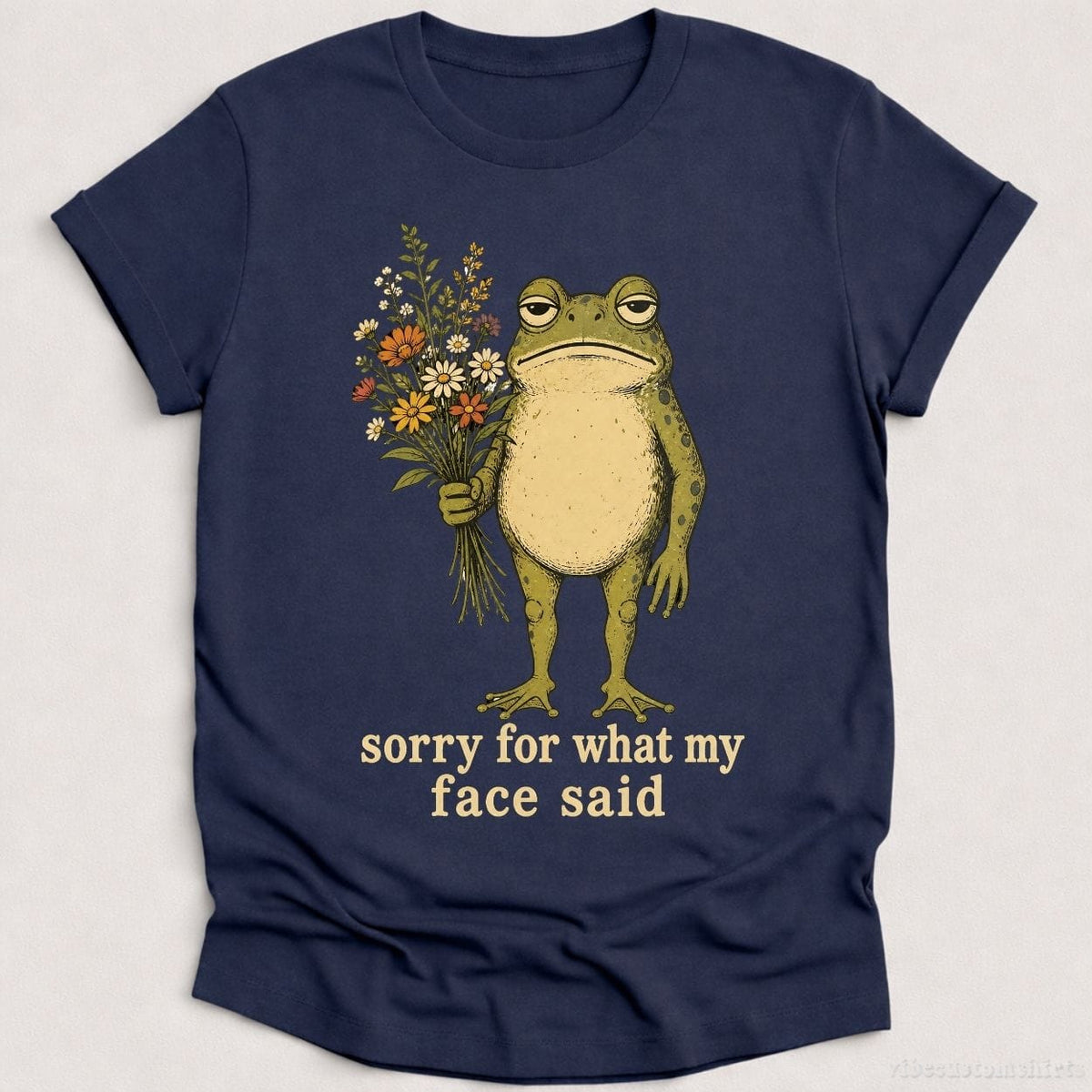 Sorry For What My Face Said Frog Shirt product image 3