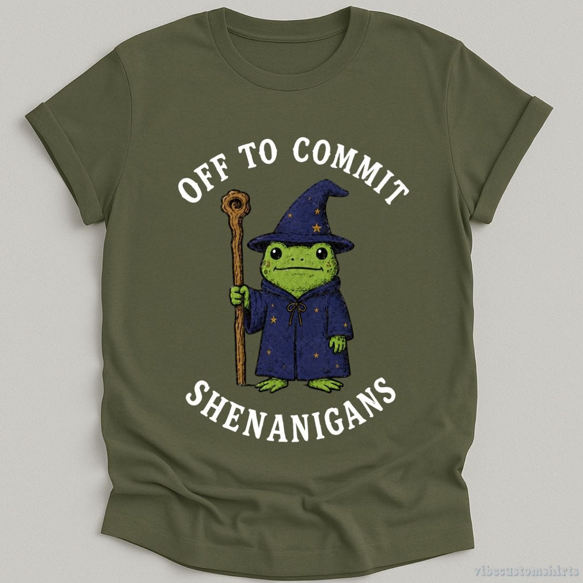 Off To Commit Shenanigans Wizard Frog Shirt product image 5