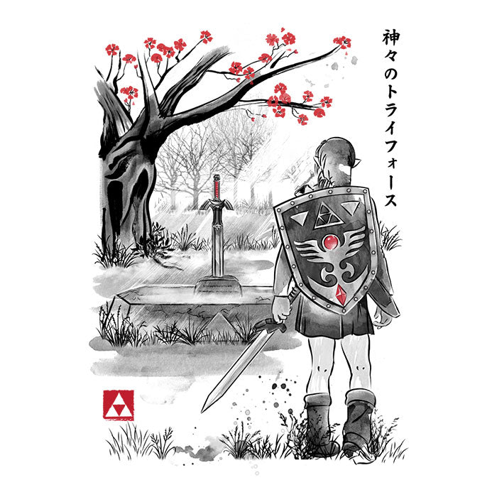 A Link to the Sumi-e - 3/4 Sleeve Raglan T-Shirt product image 2