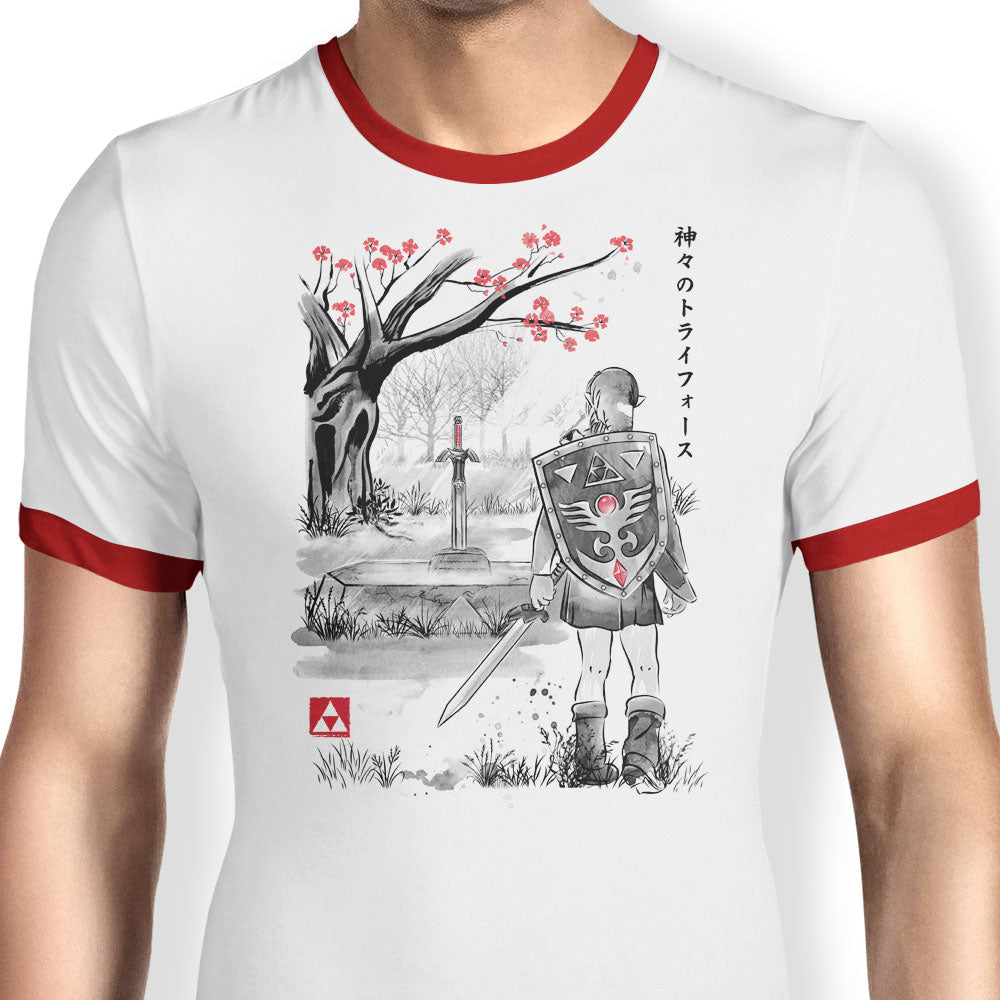 A Link to the Sumi-e - Ringer T-Shirt product image 3