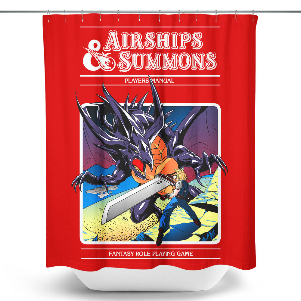 Airship and Summons - Shower Curtain