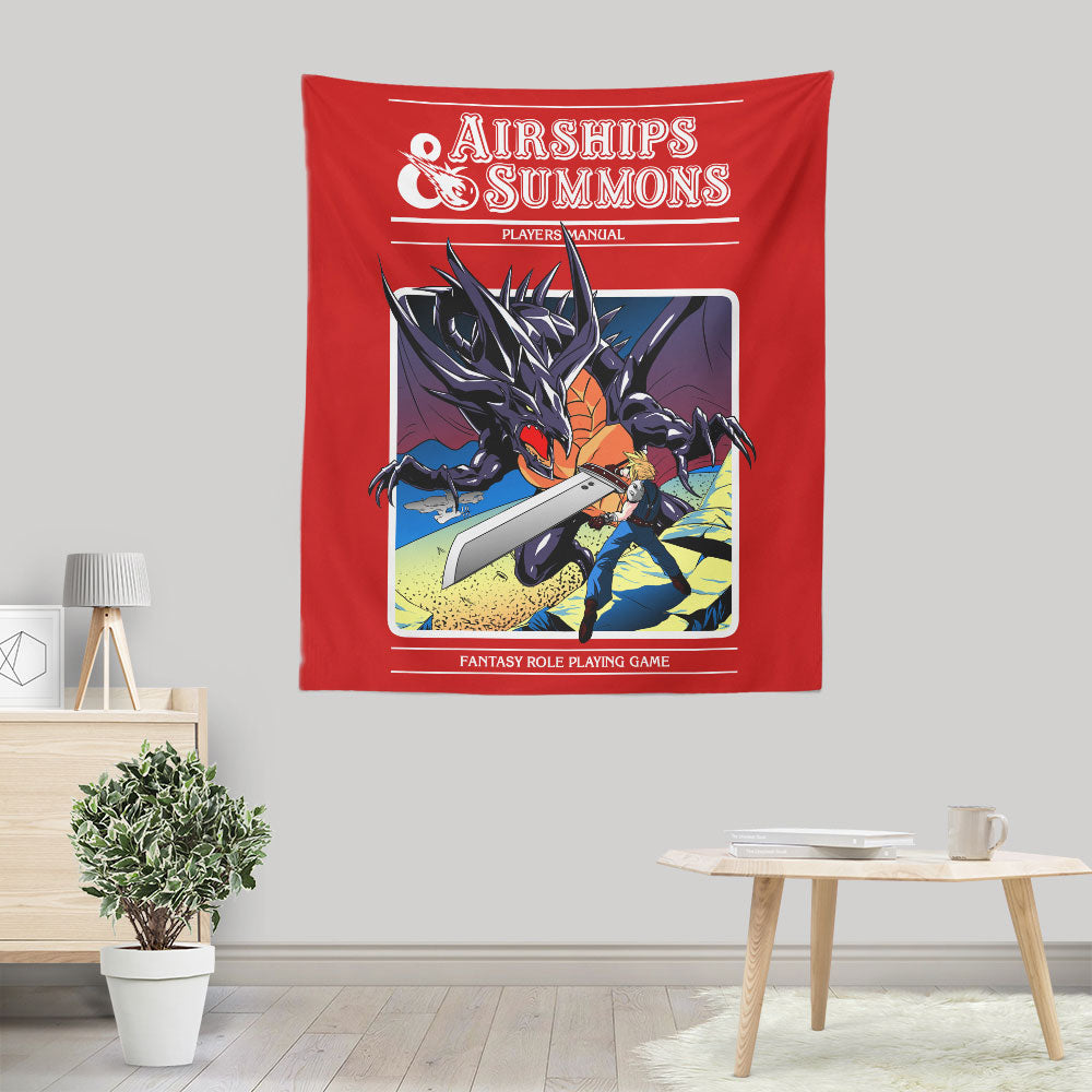 Airship and Summons - Wall Tapestry