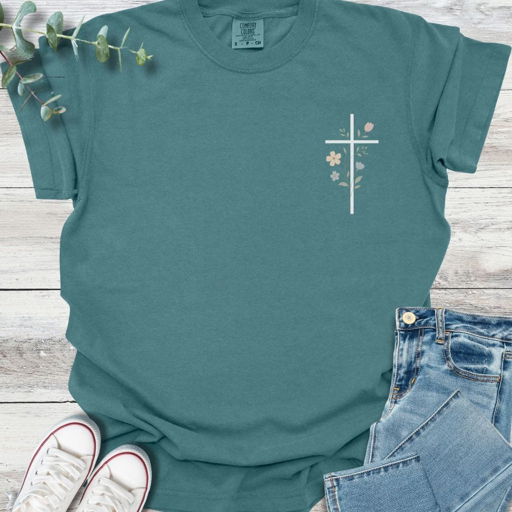 Floral Cross T-shirt product image 4