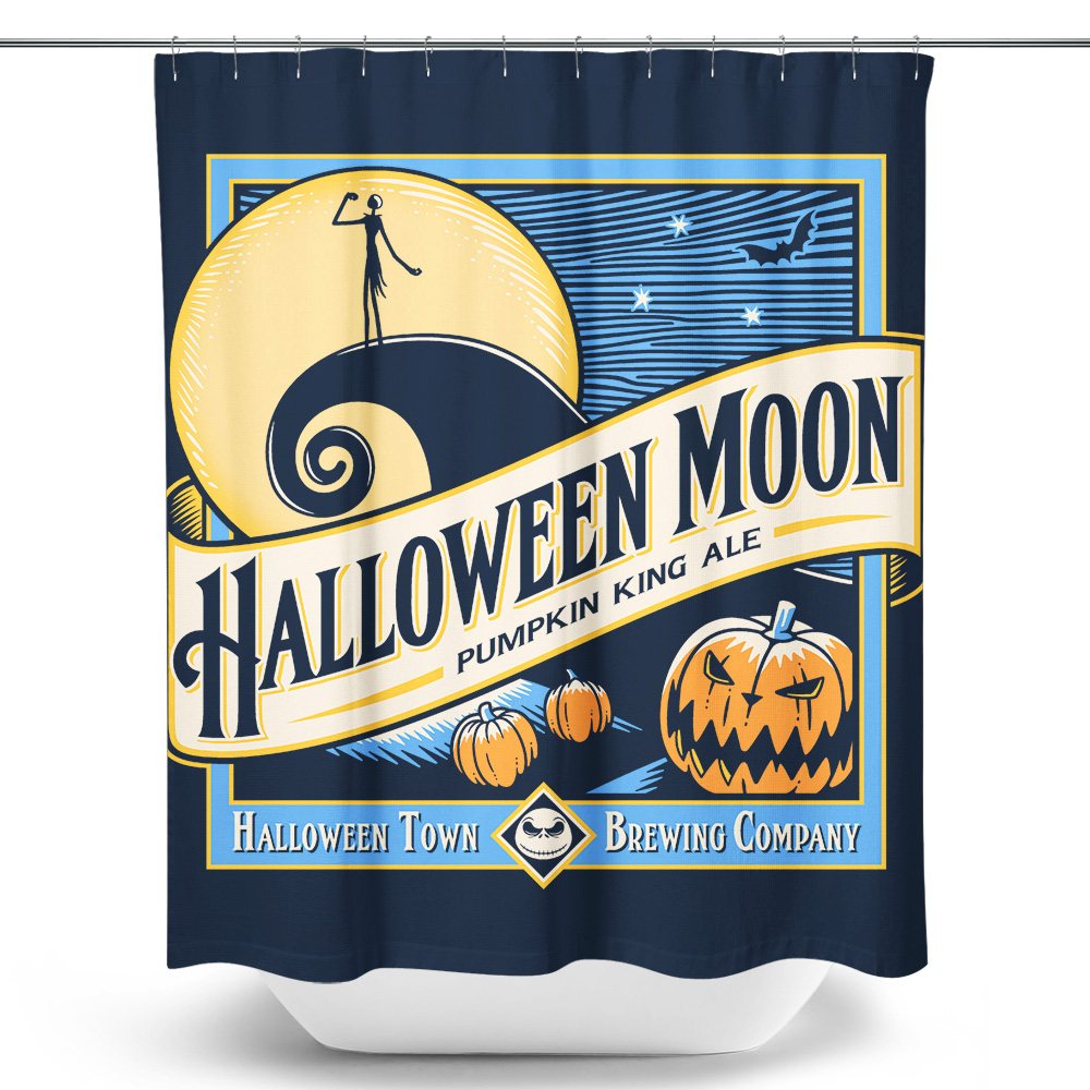 Halloween Moon - Shower Curtain