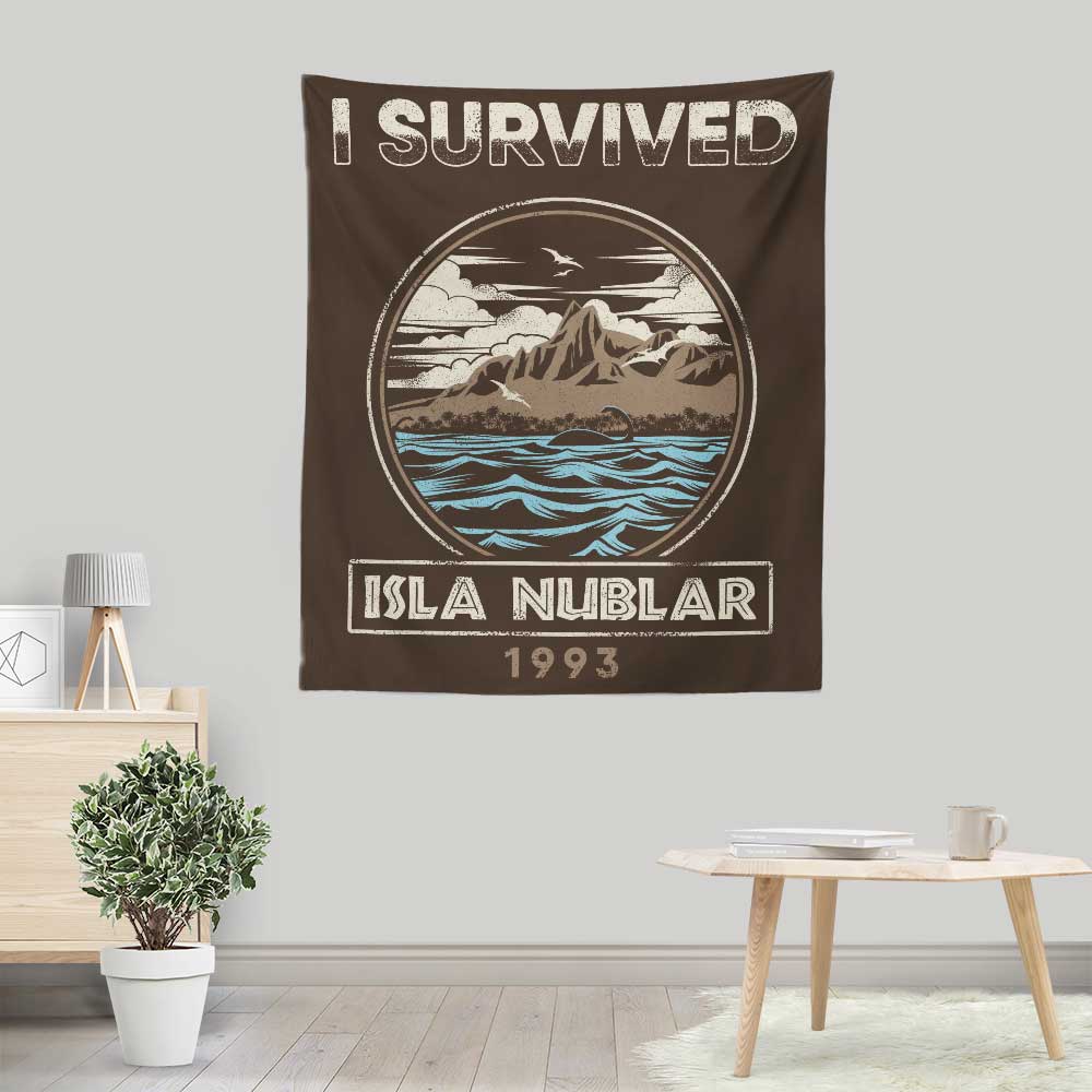 I Survived Isla Nublar - Wall Tapestry