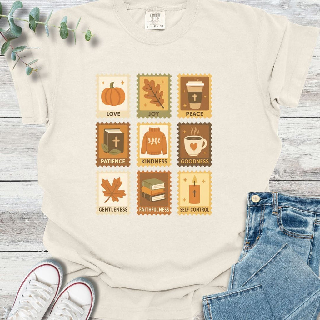 Fall Fruit Stamps T-Shirt product image 2