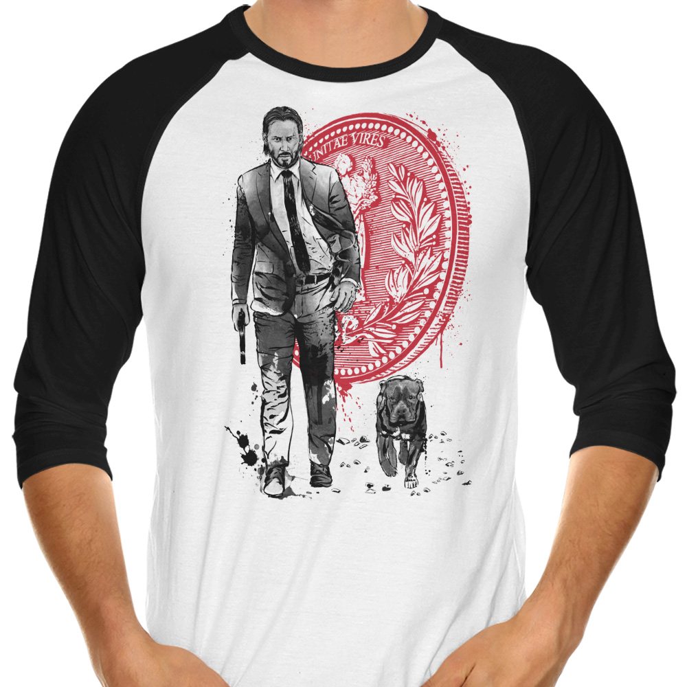 Lone Hitman and Cub - 3/4 Sleeve Raglan T-Shirt product image 1
