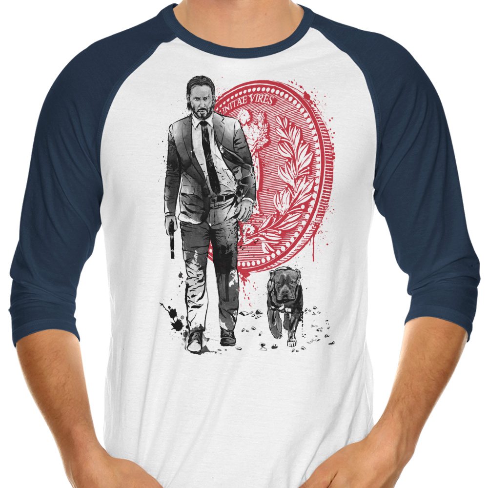 Lone Hitman and Cub - 3/4 Sleeve Raglan T-Shirt product image 4
