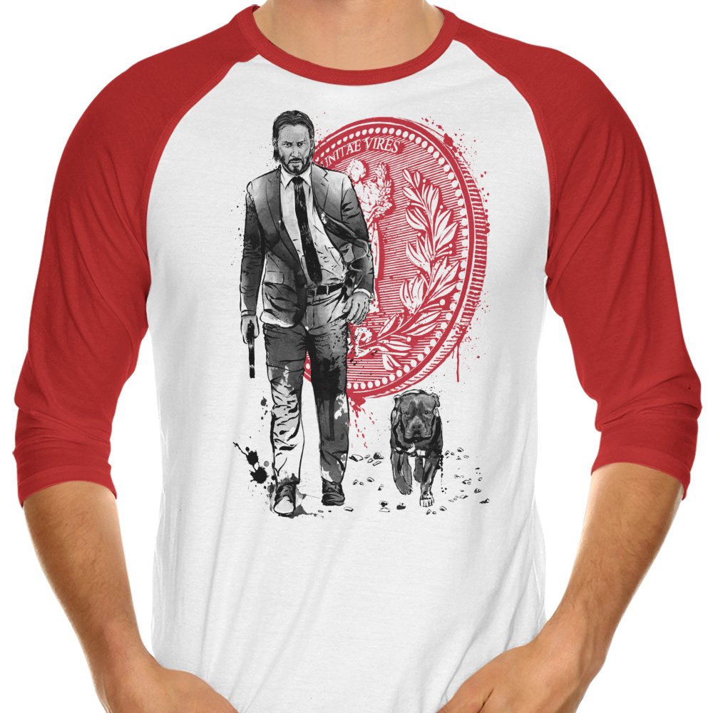Lone Hitman and Cub - 3/4 Sleeve Raglan T-Shirt product image 3