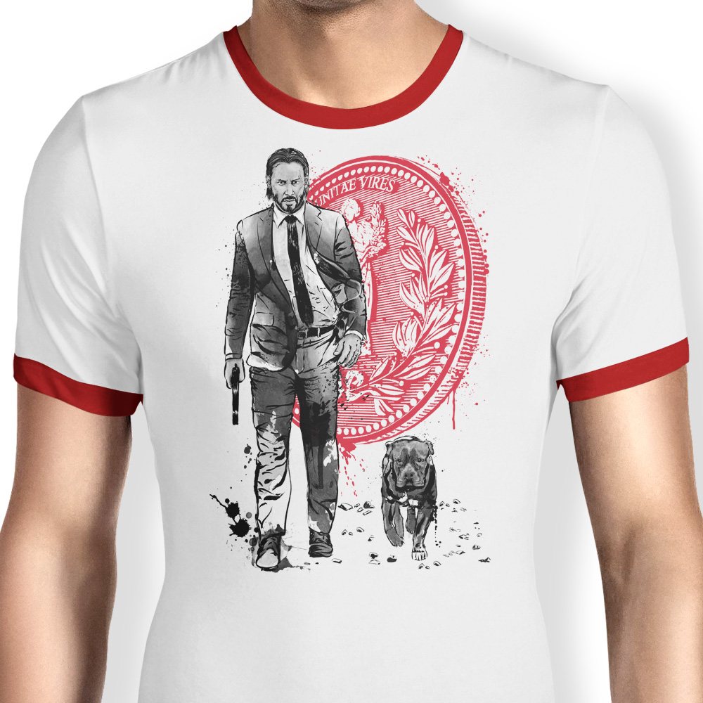 Lone Hitman and Cub - Ringer T-Shirt product image 3