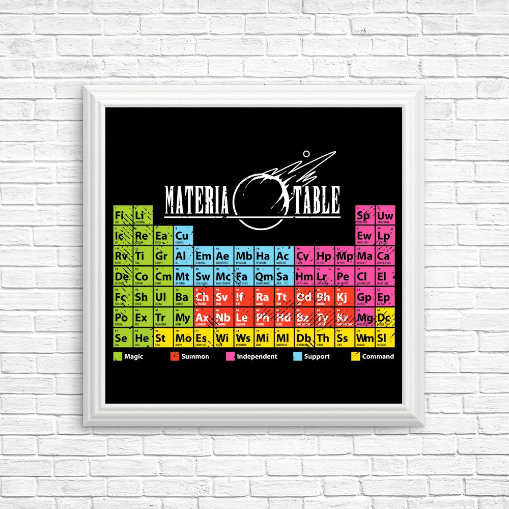 Materia Table - Posters & Prints