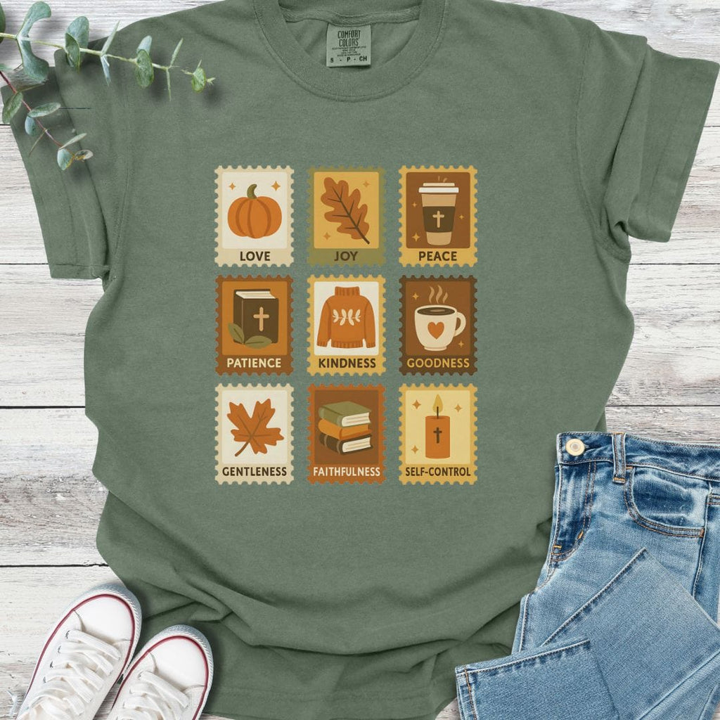Fall Fruit Stamps T-Shirt product image 3