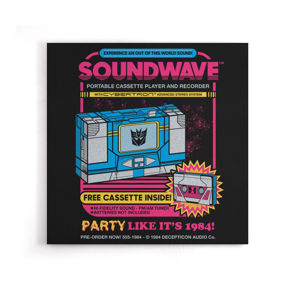 Pump Up The Volume - Canvas Print