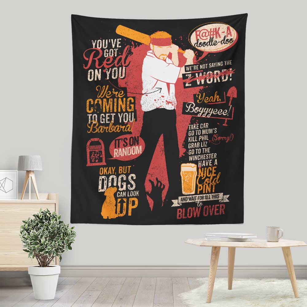 Shaun Quotes - Wall Tapestry
