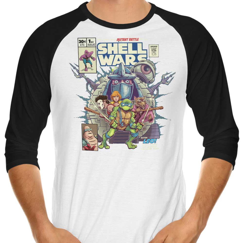 Shell Wars - 3/4 Sleeve Raglan T-Shirt product image 3