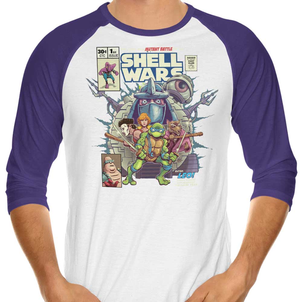 Shell Wars - 3/4 Sleeve Raglan T-Shirt product image 4