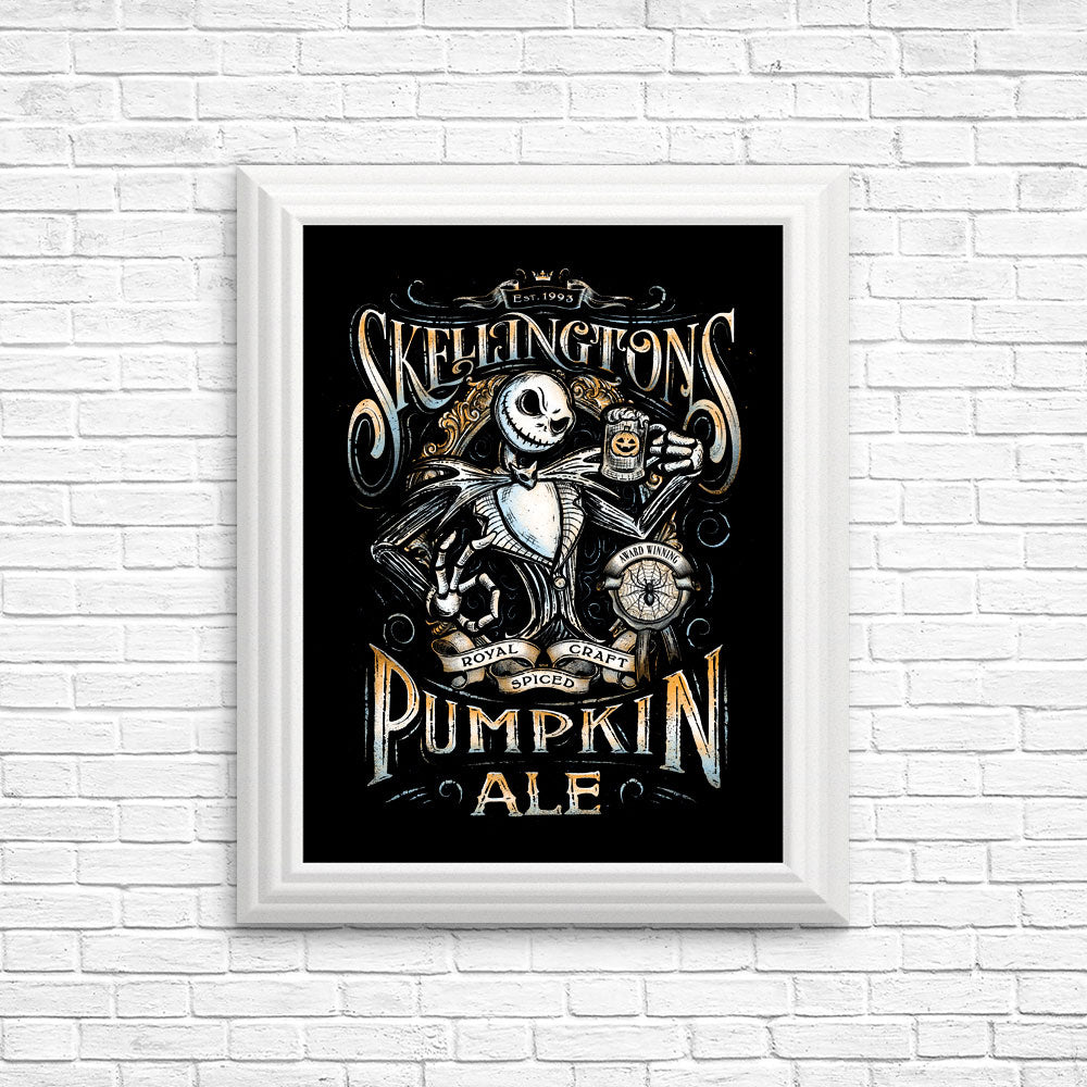 Skellington's Pumpkin Ale - Posters & Prints