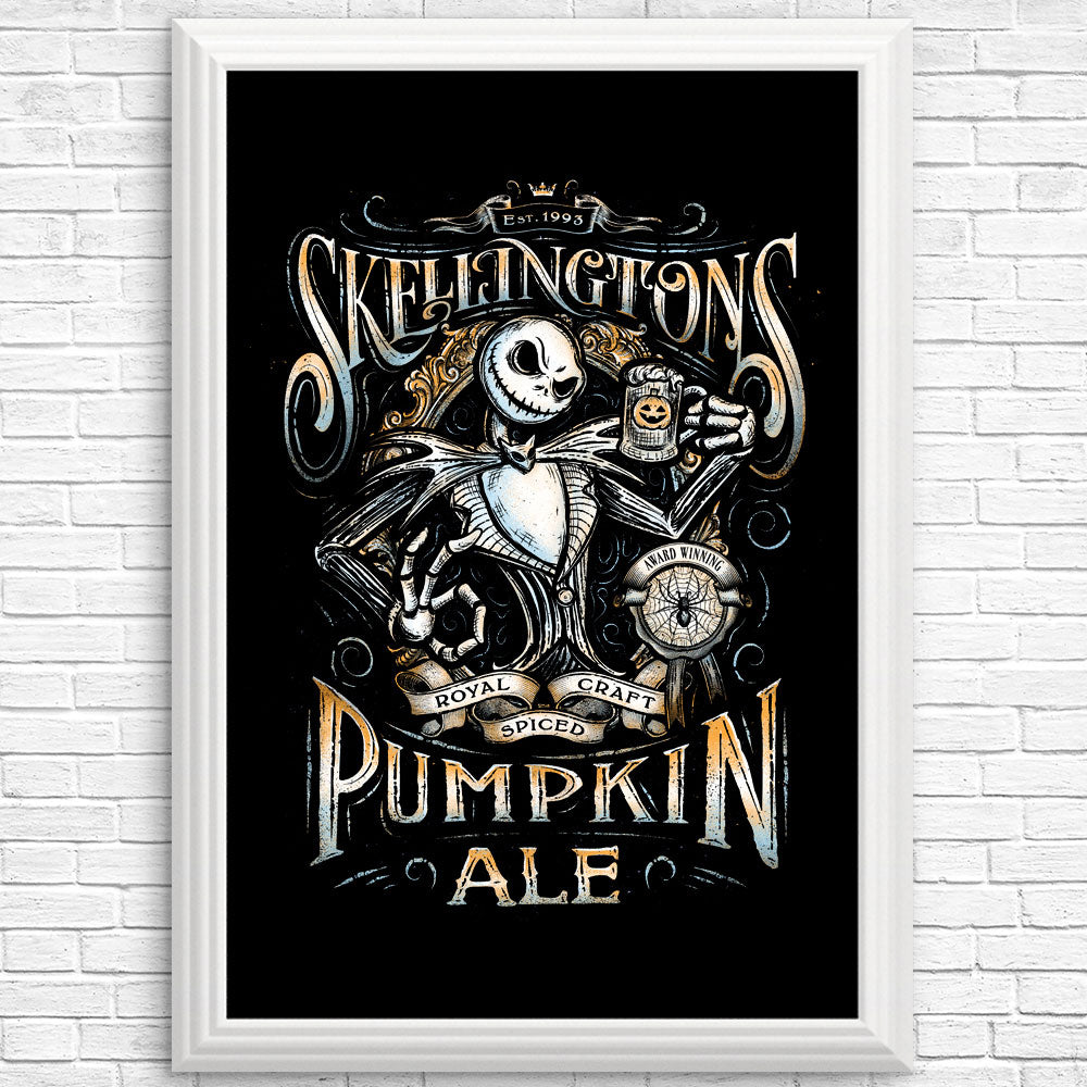 Skellington's Pumpkin Ale - Posters & Prints