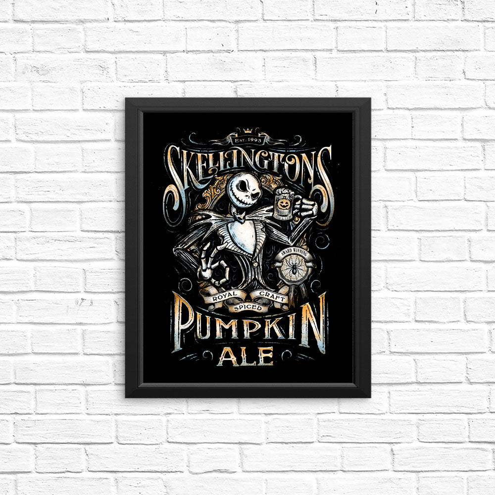 Skellington's Pumpkin Ale - Posters & Prints