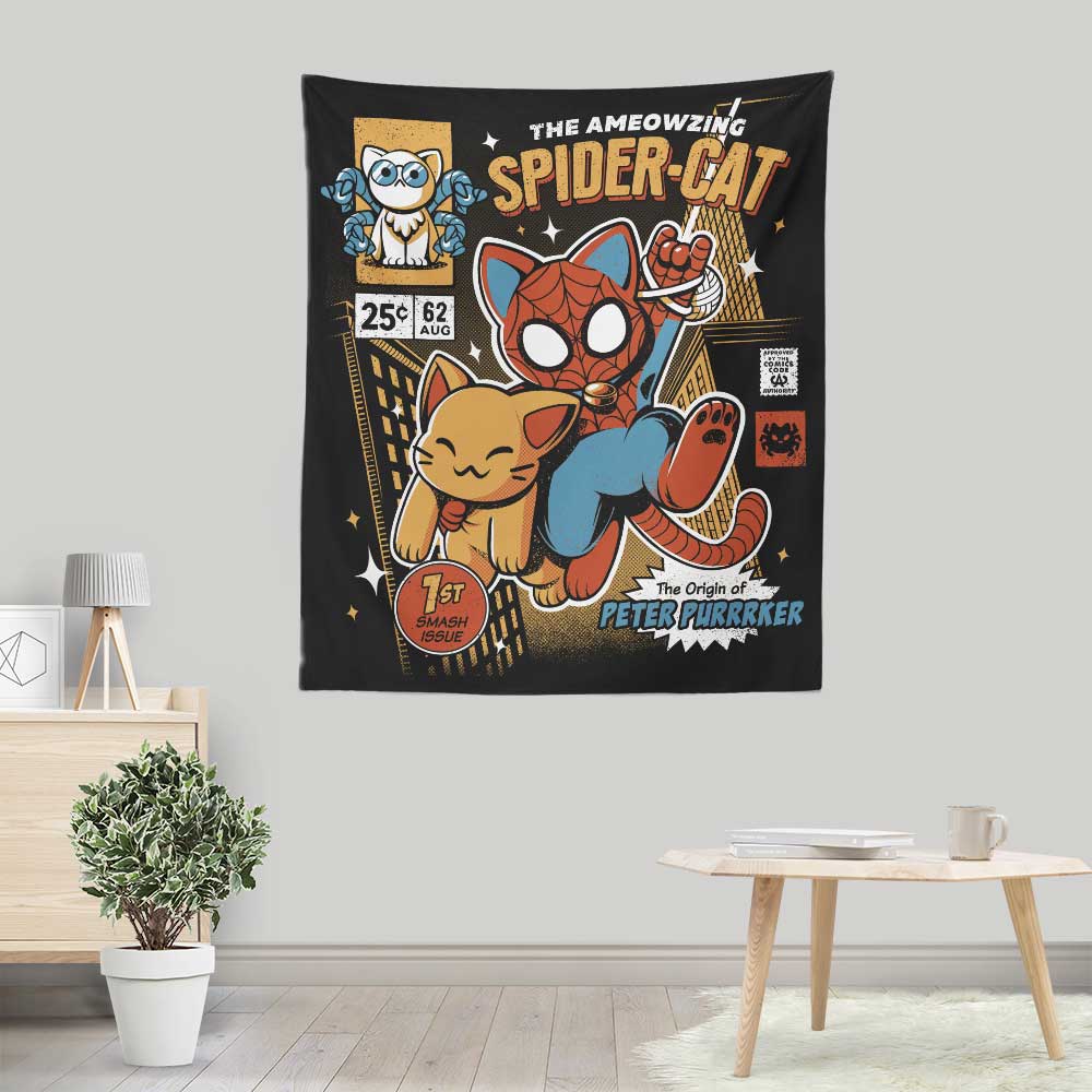 Spider Cat - Wall Tapestry