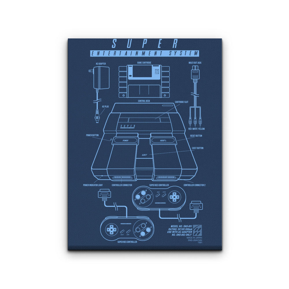 Super Entertainment System - Canvas Print