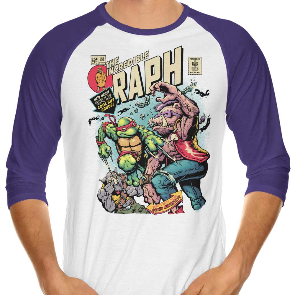 The Incredible Raph - 3/4 Sleeve Raglan T-Shirt product image 4