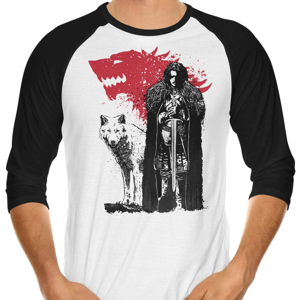 The King and Wolf - 3/4 Sleeve Raglan T-Shirt product image 1
