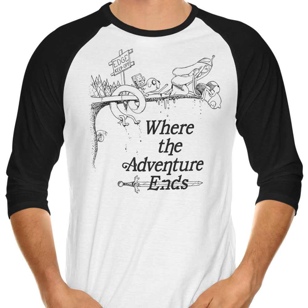 Where the Adventure Ends - 3/4 Sleeve Raglan T-Shirt product image 1