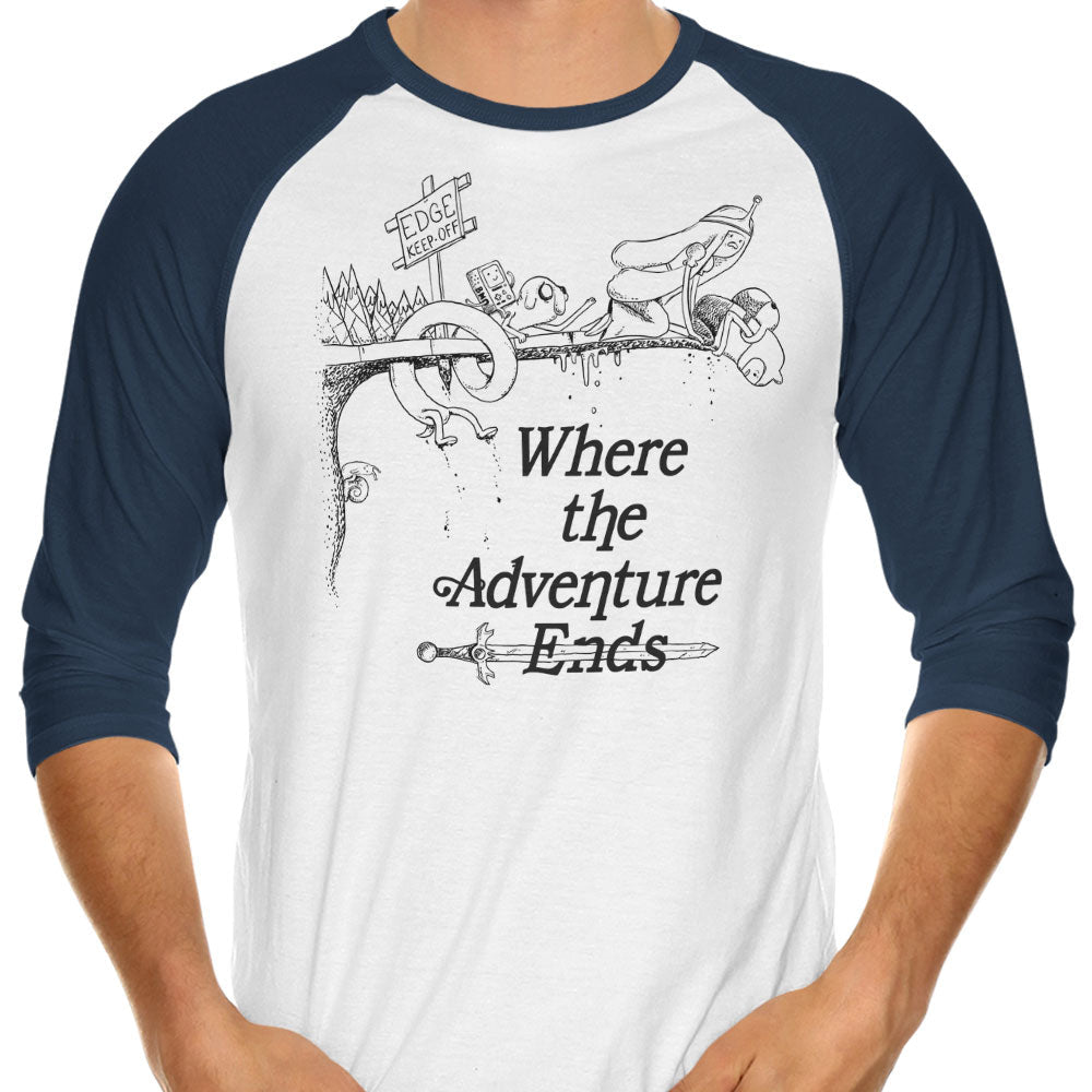 Where the Adventure Ends - 3/4 Sleeve Raglan T-Shirt product image 3
