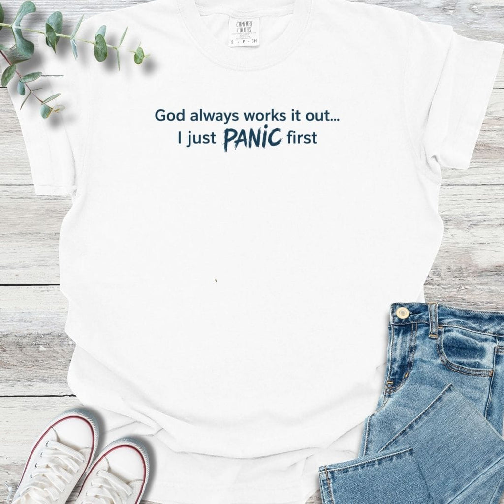 Why Panic Though T-shirt product image 3