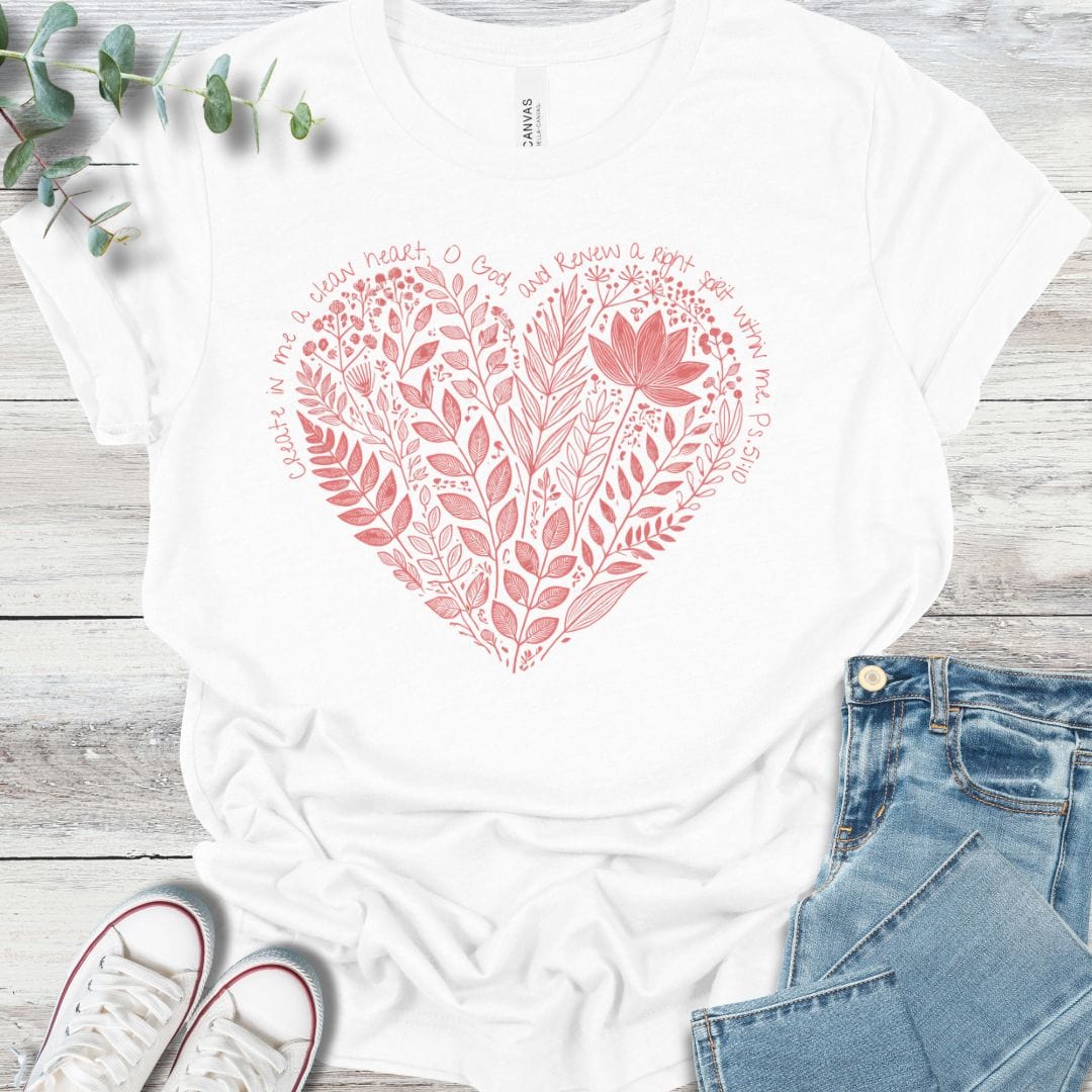 Floral Heart T-Shirt product image 2