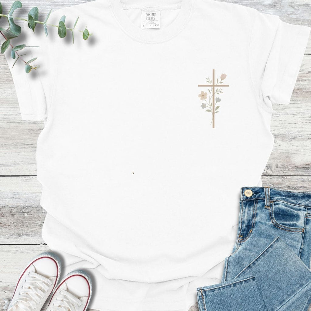 Floral Cross T-shirt product image 2