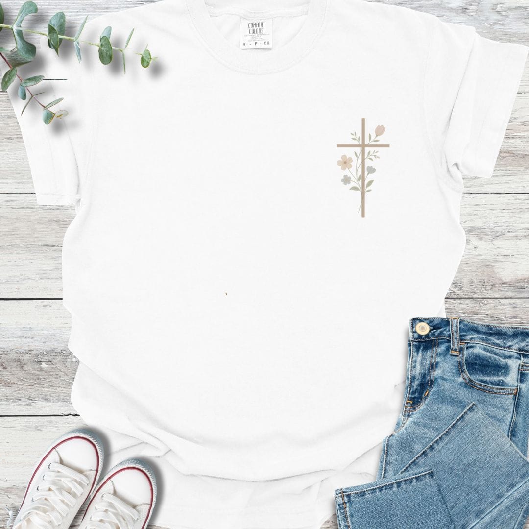 Floral Cross T-shirt product image 2