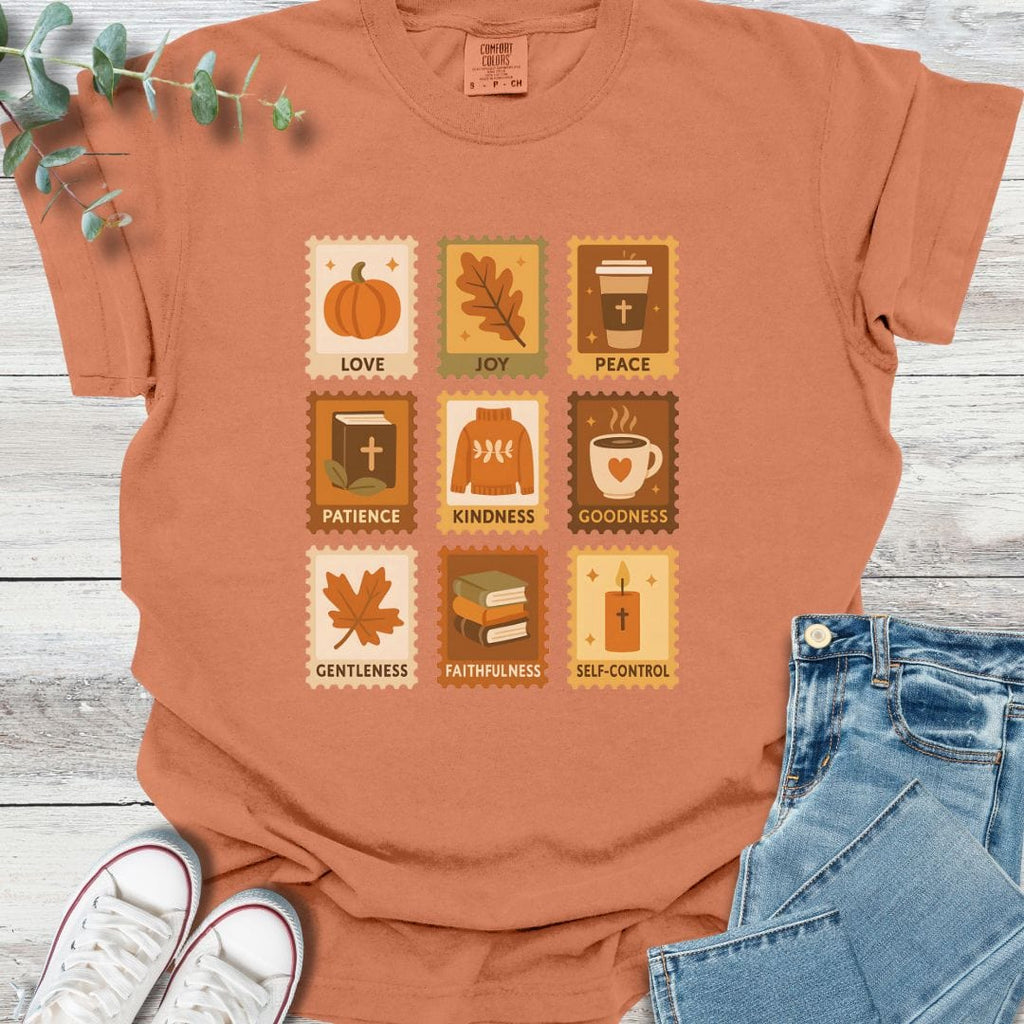 Fall Fruit Stamps T-Shirt product image 4