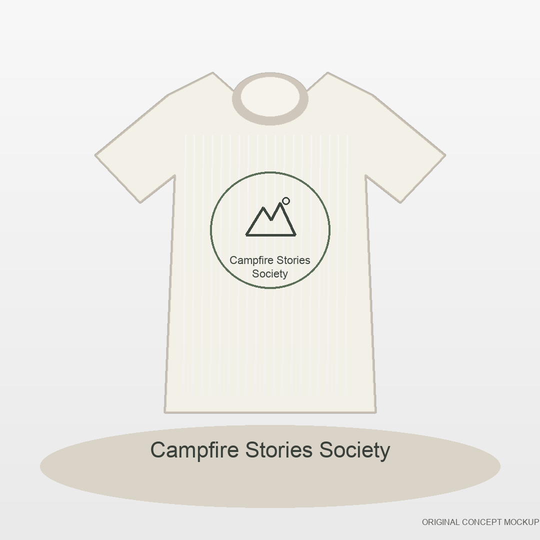 Retro Campfire Stories original POD T-shirt artwork
