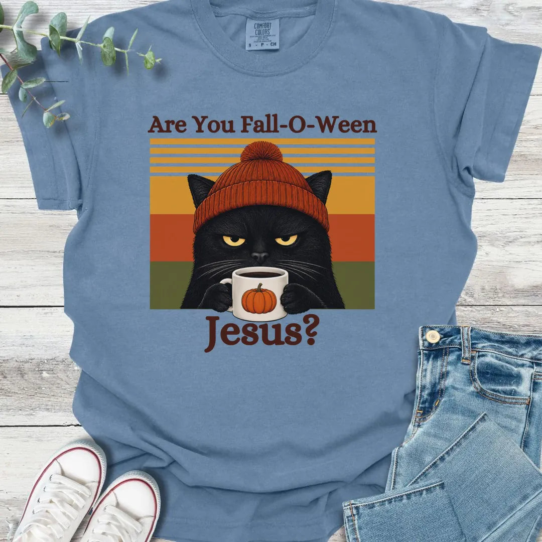 Fall-O-Ween Cat T-Shirt product image 5