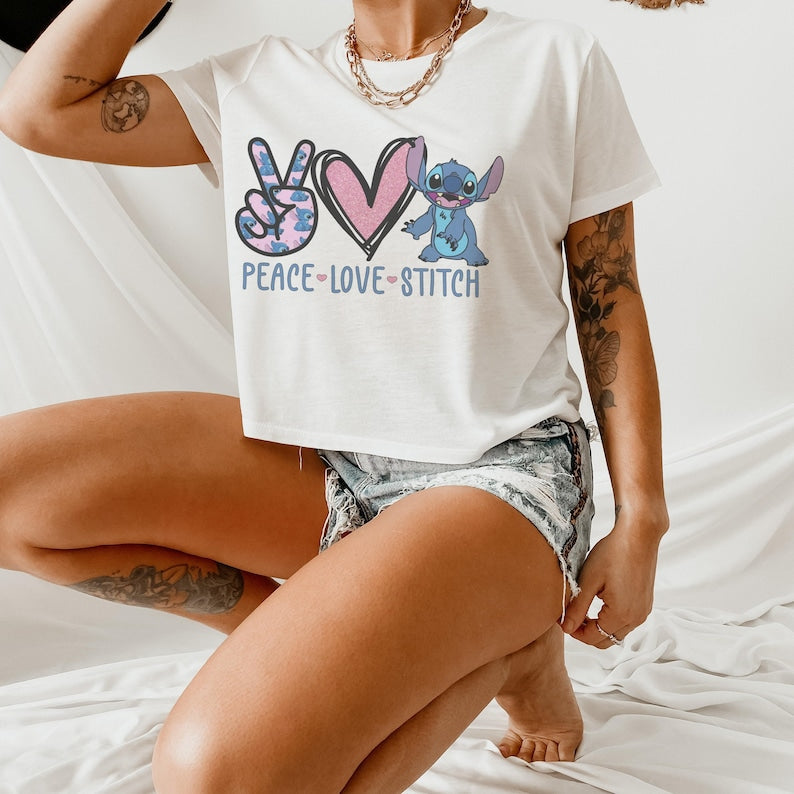 Stitch Crop girls tank, Youth Lilo Baby Tee, Ohana and product image 8