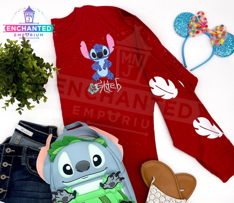 Ohana Means Family Lilo and Stitch Disney Inspired Jersey Shirt Disneyland Disney World Jersey Shirt