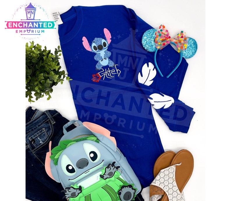 Ohana Means Family Lilo and Stitch Disney Inspired Jersey Shirt Disneyland Disney World Jersey Shirt