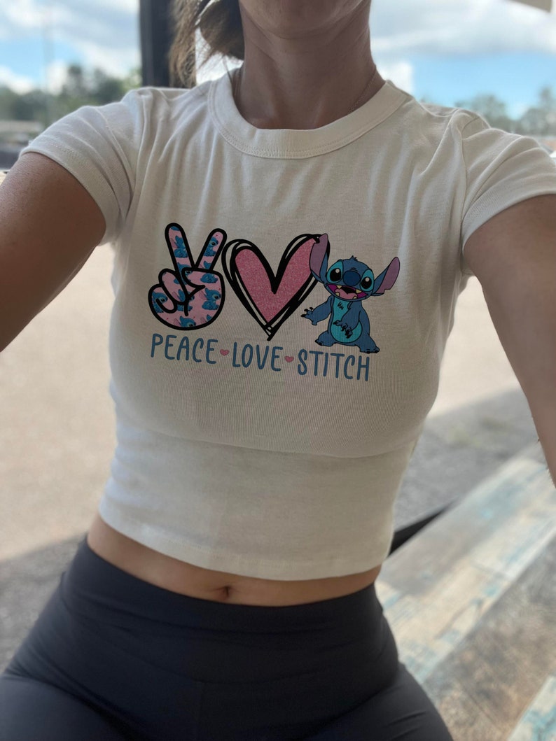 Stitch Crop girls tank, Youth Lilo Baby Tee, Ohana and product image 5