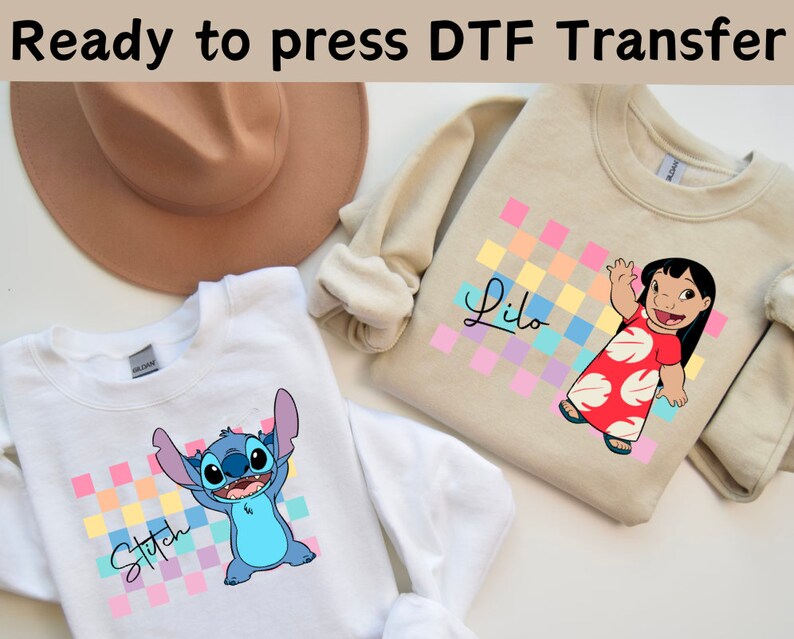 Disney Lilo And Stitch Characters DTF Transfer, Lilo And Stitch Shirt, Disney Stitch Shirt, Disney Lilo Shirt,Stitch Ohana Shirt,Ohana Means