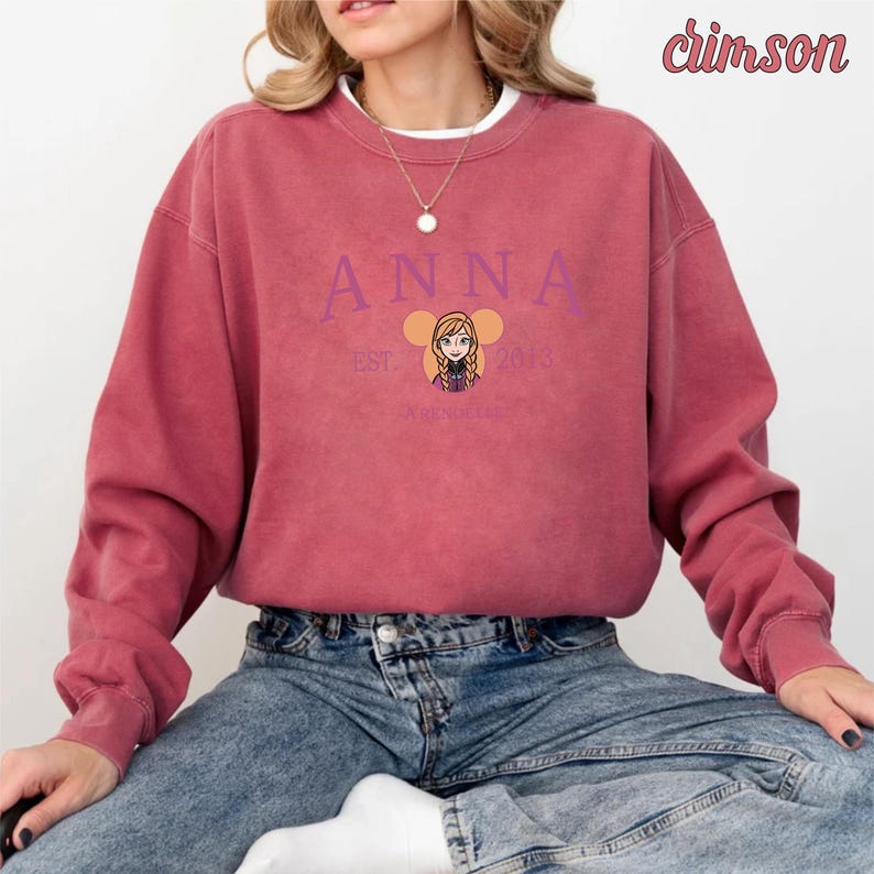 Frozen Anna Est 2013 Sweatshirt, Disney Princess Gift product image 4