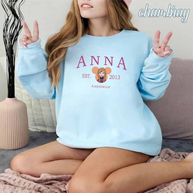 Frozen Anna Est 2013 Sweatshirt, Disney Princess Gift product image 7