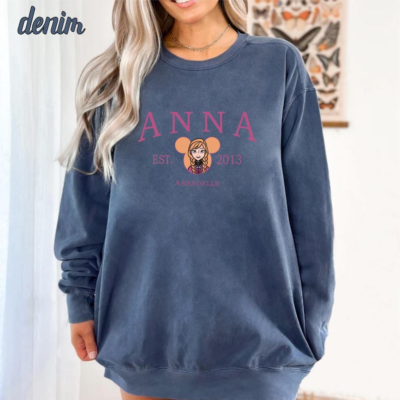 Frozen Anna Est 2013 Sweatshirt, Disney Princess Gift product image 3