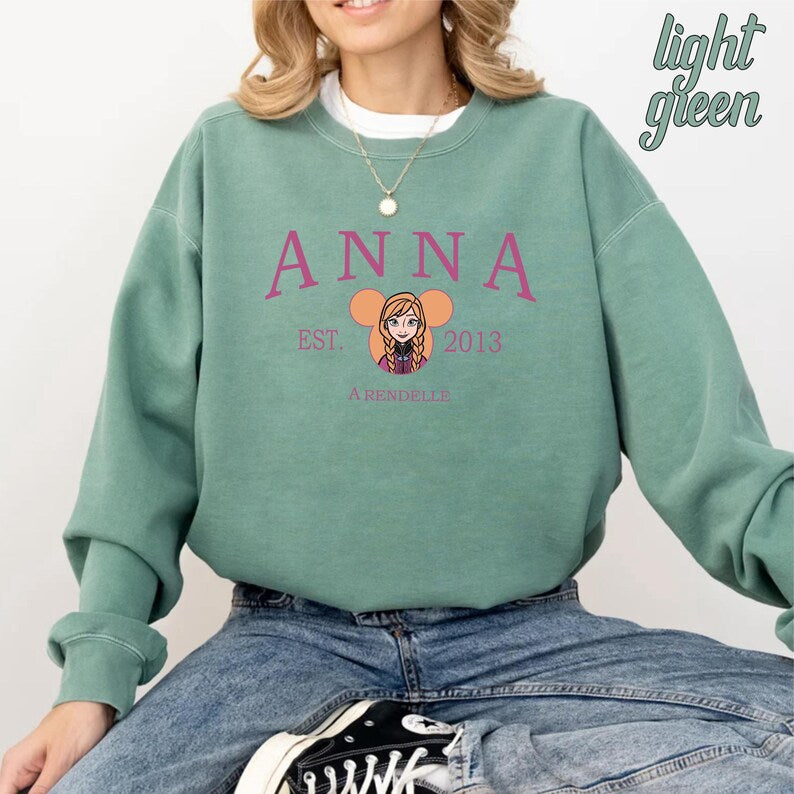 Frozen Anna Est 2013 Sweatshirt, Disney Princess Gift product image 2