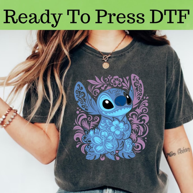 Disney Stitch DTF, Disney Stitch And Lilo DTF Transfer, Disney Lilo DTF, Disney Stitch Silhouette Dtf, Stitch and Angel Dtf, Stitch Dtf
