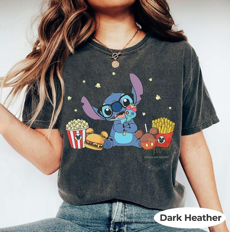 Disney Stitch With Snacks T-shirt, Mickey Lilo And Shirts product image 2