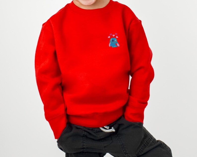 Lovely Disney Stitch Embroidered Toddler Shirt, Cute Stitch Tee, Lilo and Stitch Onesie, Fun Stitch Shirt for Kids, Disneyland Toddler Wear