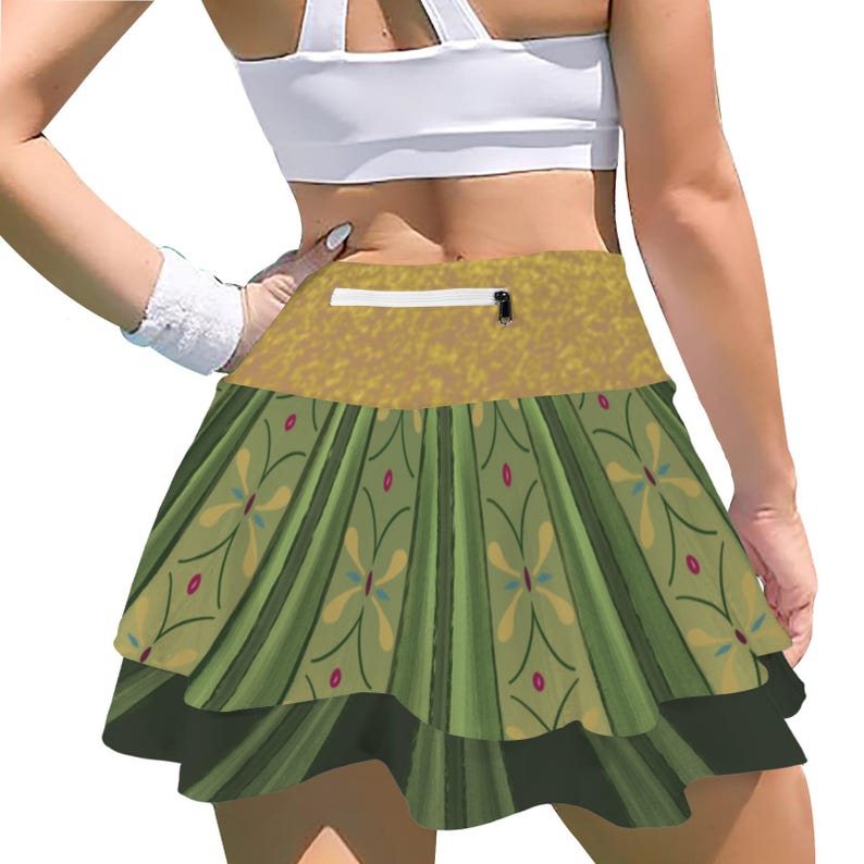 Scandinavian frozen Ice Princess Coronation Crop top | Womens Anna cosplay costume Tank Active park set | Nordic Queen rundisney Outfit