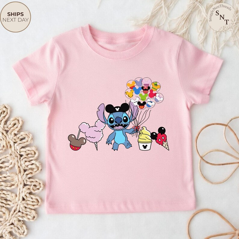 Stitch Mickey Ears Tee, Floral Heart Lilo And Graphic product image 5